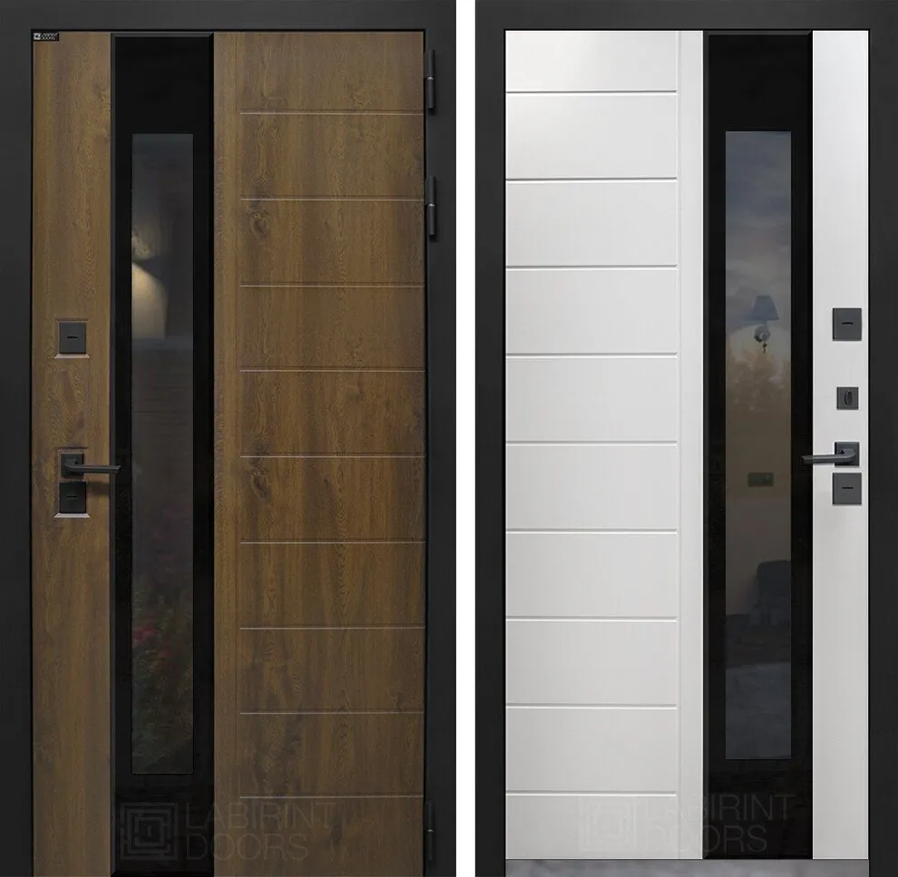 Фото Дверь Лабиринт NORD с терморазрывом и стеклопакетом DIS006607